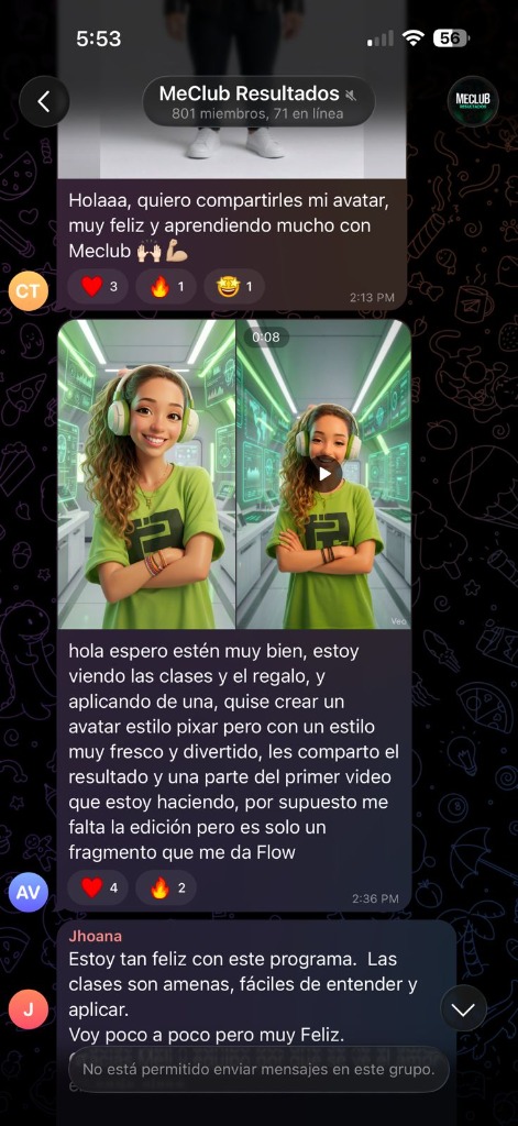 Resultado real MeClub