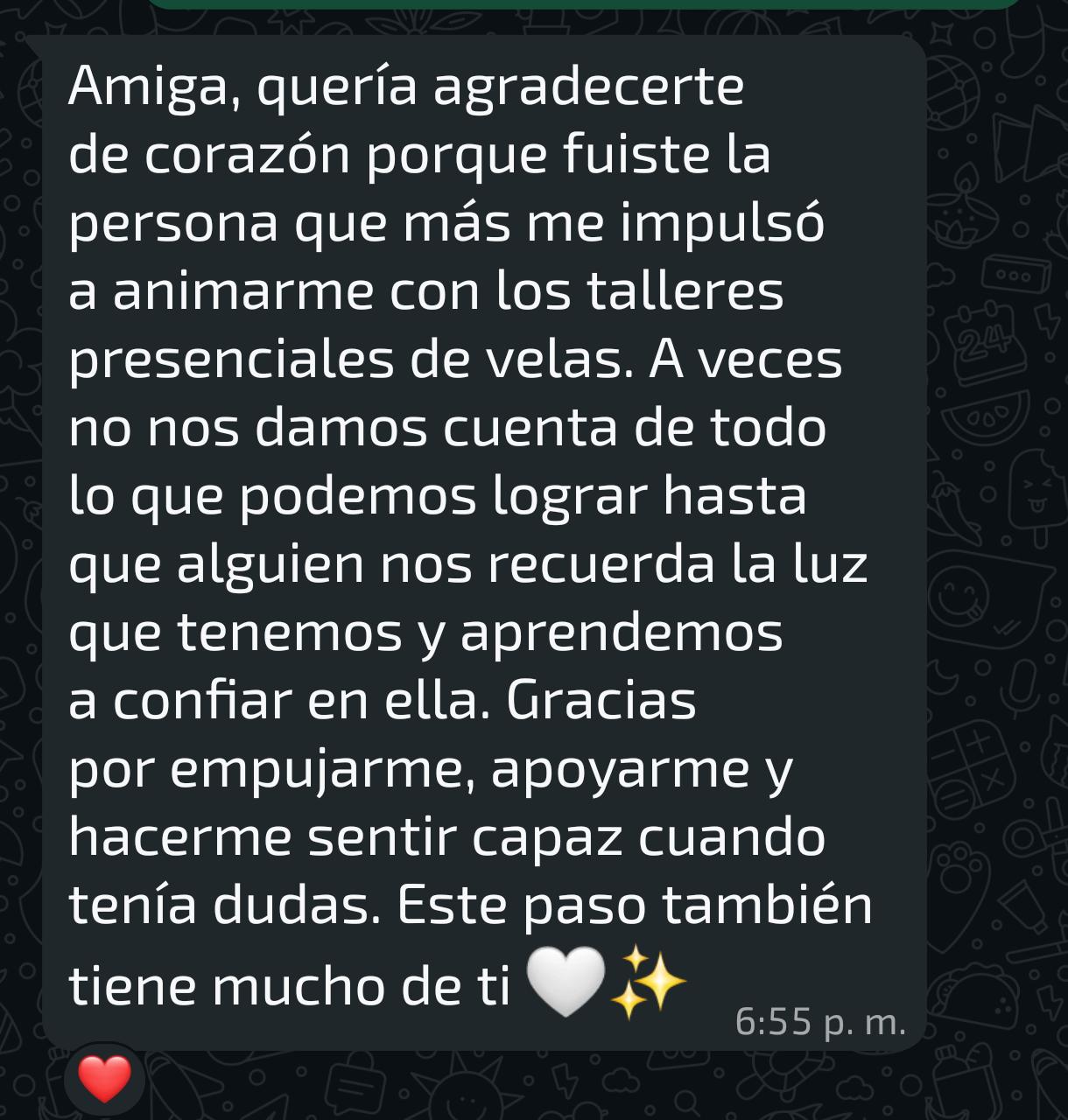 Captura WhatsApp testimonio 4
